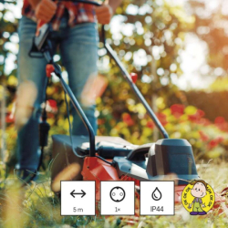 Venkovní prodlužovací kabel 5 m / 1 zásuvka / černý / guma-neopren / 250 V / 1,5 mm2