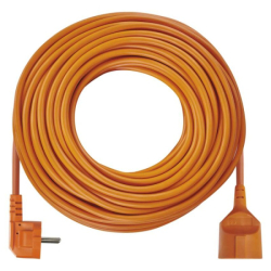 Prodlužovací kabel 30 m / 1 zásuvka / oranžový / PVC / 250 V / 1,5 mm2