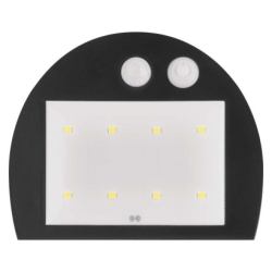 Solární LED svítidlo LUMI s pohybovým čidlem, bílé, neutrální bílá