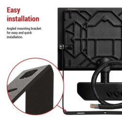 LED reflektor TAMBO se senzorem pohybu, 30 W, 3000 lm, černý
