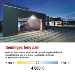 LED reflektor TAMBO se senzorem pohybu, 30 W, 3000 lm, černý