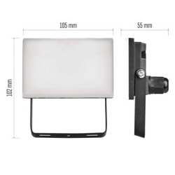 LED reflektor TAMBO, 10 W, 1000l m, IP65, černý