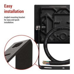LED reflektor TAMBO, 10 W, 1000l m, IP65, černý