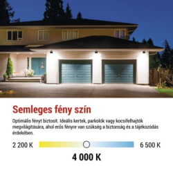 LED reflektor TAMBO, 10 W, 1000l m, IP65, černý