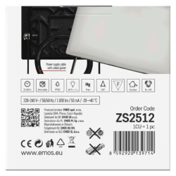 LED reflektor TAMBO, 10 W, 1000l m, IP65, černý