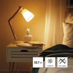 LED žárovka Classic A60 / E27 / 10,7 W (75 W) / 1 060 lm / teplá bílá