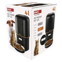 Dávkovač krmiva Pet Care, 4 l, černý