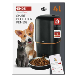 GoSmart dávkovač krmiva, 4 l, černý, Wi-Fi