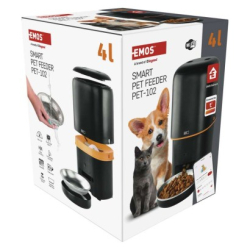 GoSmart dávkovač krmiva, 4 l, černý, Wi-Fi
