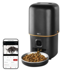 GoSmart dávkovač krmiva s kamerou, 4 l, černý, Wi-Fi