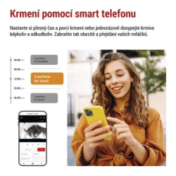 GoSmart dávkovač krmiva s kamerou, 4 l, černý, Wi-Fi