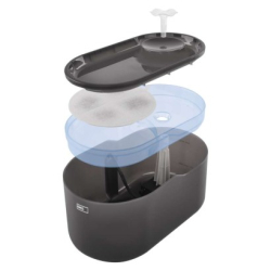 GoSmart vodní fontána, 2,6 l, šedá, Wi-Fi