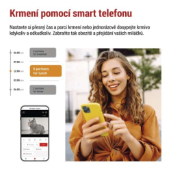 GoSmart dávkovač krmiva s kamerou, 6 l, černý, Wi-Fi