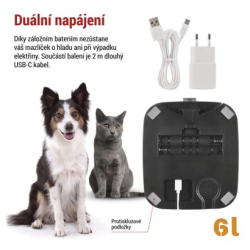 GoSmart dávkovač krmiva s kamerou, 6 l, černý, Wi-Fi