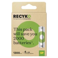 Nabíjecí baterie GP ReCyko 1300 AA (HR6), 4 ks