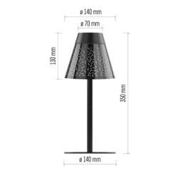 LED stolní lampa GRACE, nabíjecí
