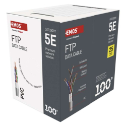 Datový kabel FTP 5E, 100m, 100 m