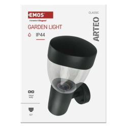 LED zahradní nástěnné svítidlo, 16,4 x 12 x 23 cm, 1 x E27, 15 W