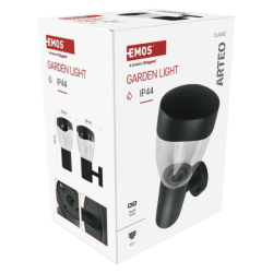 LED zahradní nástěnné svítidlo, 16,4 x 12 x 23 cm, 1 x E27, 15 W