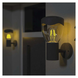 LED zahradní nástěnné svítidlo, 16,4 x 12 x 23 cm, 1 x E27, 15 W
