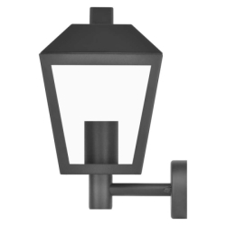 LED zahradní nástěnné svítidlo, 19,8 x 15 x 27,8 cm, 1 x E27, 15 W