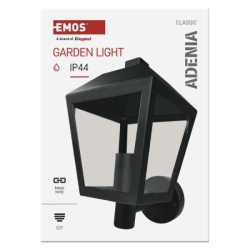 LED zahradní nástěnné svítidlo, 19,8 x 15 x 27,8 cm, 1 x E27, 15 W