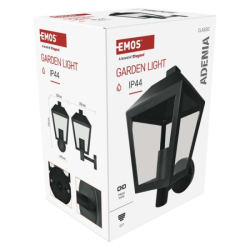 LED zahradní nástěnné svítidlo, 19,8 x 15 x 27,8 cm, 1 x E27, 15 W