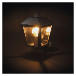LED zahradní nástěnné svítidlo, 19,8 x 15 x 27,8 cm, 1 x E27, 15 W
