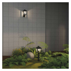 LED zahradní nástěnné svítidlo, 19,8 x 15 x 27,8 cm, 1 x E27, 15 W