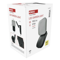 LED zahradní nástěnné svítidlo, 12 x 12 x 20 cm, 12,5 W, teplá bílá