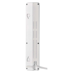 GoSmart prodlužovací kabel 2 m / 4 zásuvky / s vyp. / s USB / bílá-černá / PVC / 1,5 mm2