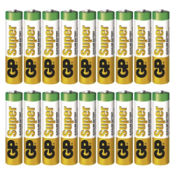 GP alkalická baterie SUPER AAA (LR03), 18 ks, 18 ks