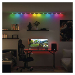 GoSmart LED bodové svítidlo – řetěz 255 cm, 12 dílů, 7 W, RGBIC+CCT, stmívatelné, WiFi