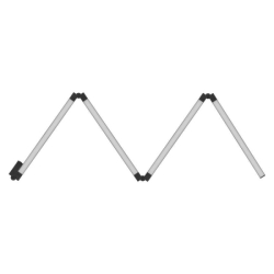 GoSmart LED stojací lampa, černá, 175 cm, teplá bílá / RGB, WiFi