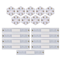 GoSmart LED svítidlo Lines bílé, 9 dílů, 34 W, RGB, stmívatelné, WiFi