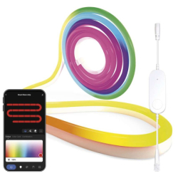 GoSmart ohebný LED pásek NEON bílý, 5 m, 33 W, RGBIC stmívatelný, WiFi
