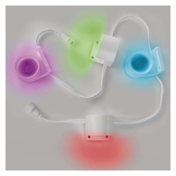 GoSmart LED bodové svítidlo - řetěz 85 cm, 4 díly, 7 W, RGBIC+CCT, stmívatelné, WiFi