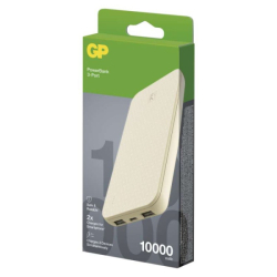 Powerbanka GP B+ Series, 10 000 mAh, 15 W, béžová