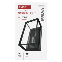 LED zahradní nástěnné svítidlo MALVA, 13 × 12 × 25 cm, 1 × E27, 15 W