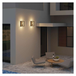 LED zahradní nástěnné svítidlo MALVA, 13 × 12 × 25 cm, 1 × E27, 15 W