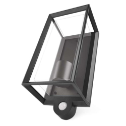LED zahradní nástěnné svítidlo s čidlem soumraku MALVA, 13 × 12 × 28 cm, 1 × E27, 15 W