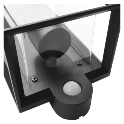 LED zahradní nástěnné svítidlo s čidlem soumraku MALVA, 13 × 12 × 28 cm, 1 × E27, 15 W