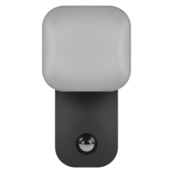 LED zahradní nástěnné svítidlo s čidlem soumraku NIKA, 12 × 12 × 20 cm, 12,8 W, teplá bílá