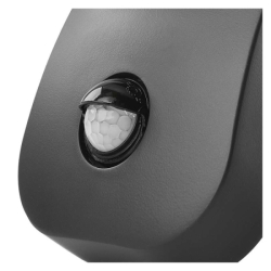 LED zahradní nástěnné svítidlo s čidlem soumraku NIKA, 12 × 12 × 20 cm, 12,8 W, teplá bílá