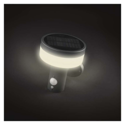 LED zahradní solární nástěnné svítidlo s čidlem soumraku, TERION, 12,5 × 14,7 × 14,2 cm