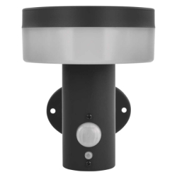 LED zahradní solární nástěnné svítidlo s čidlem soumraku, TERION, 12,5 × 14,7 × 14,2 cm