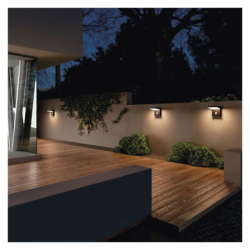 LED zahradní solární nástěnné svítidlo s čidlem soumraku, VEREA, 10,7 × 15,4 × 13 cm