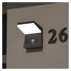 LED zahradní solární nástěnné svítidlo s čidlem soumraku, VEREA, 10,7 × 15,4 × 13 cm
