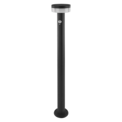 LED zahradní solární sloupkové svítidlo s čidlem soumraku, TERION, 12,5 × 12,5 × 80 cm