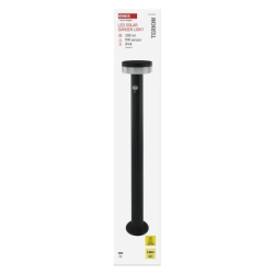 LED zahradní solární sloupkové svítidlo s čidlem soumraku, TERION, 12,5 × 12,5 × 80 cm